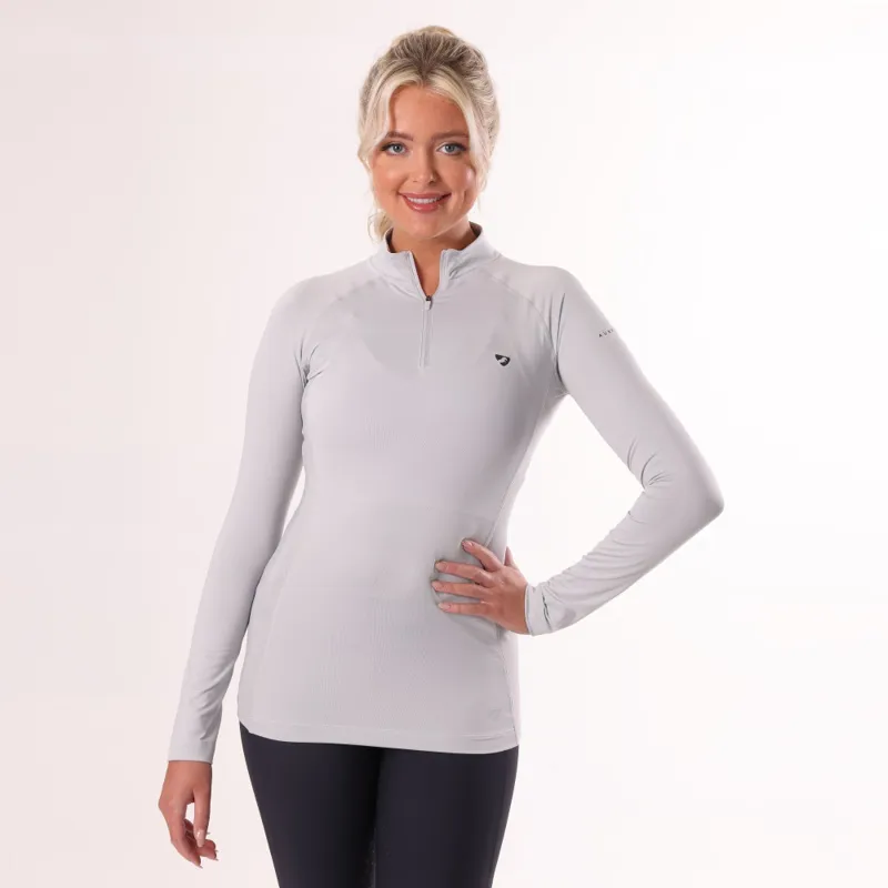 Aubrion Revive Long Sleeve Base Layer in Grey-1